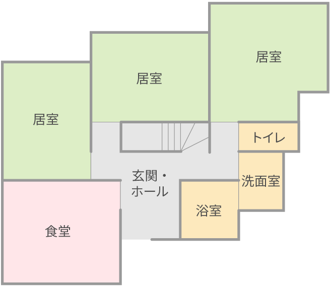 障がい者グループホームこゆり西日野の間取り図1F